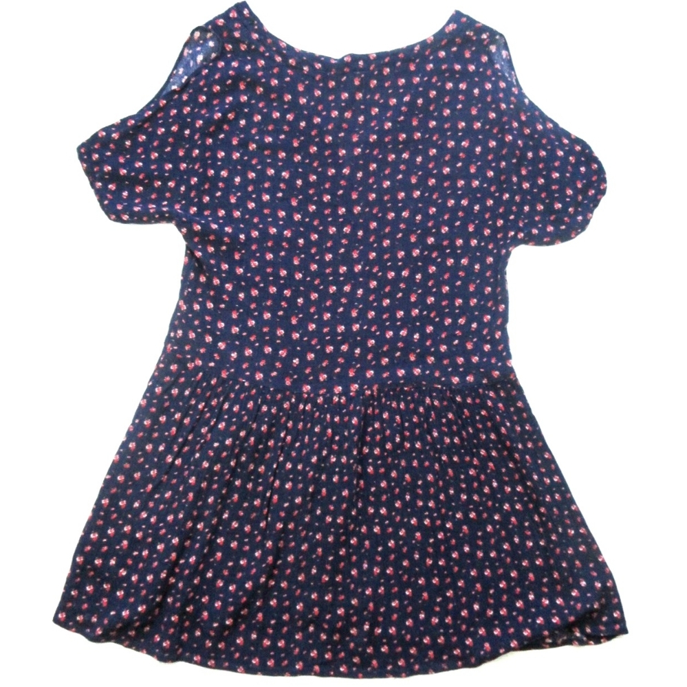 Staring At Stars Button Down Dress Peakaboo Sleeve Floral Small - Picture 2 of 7
